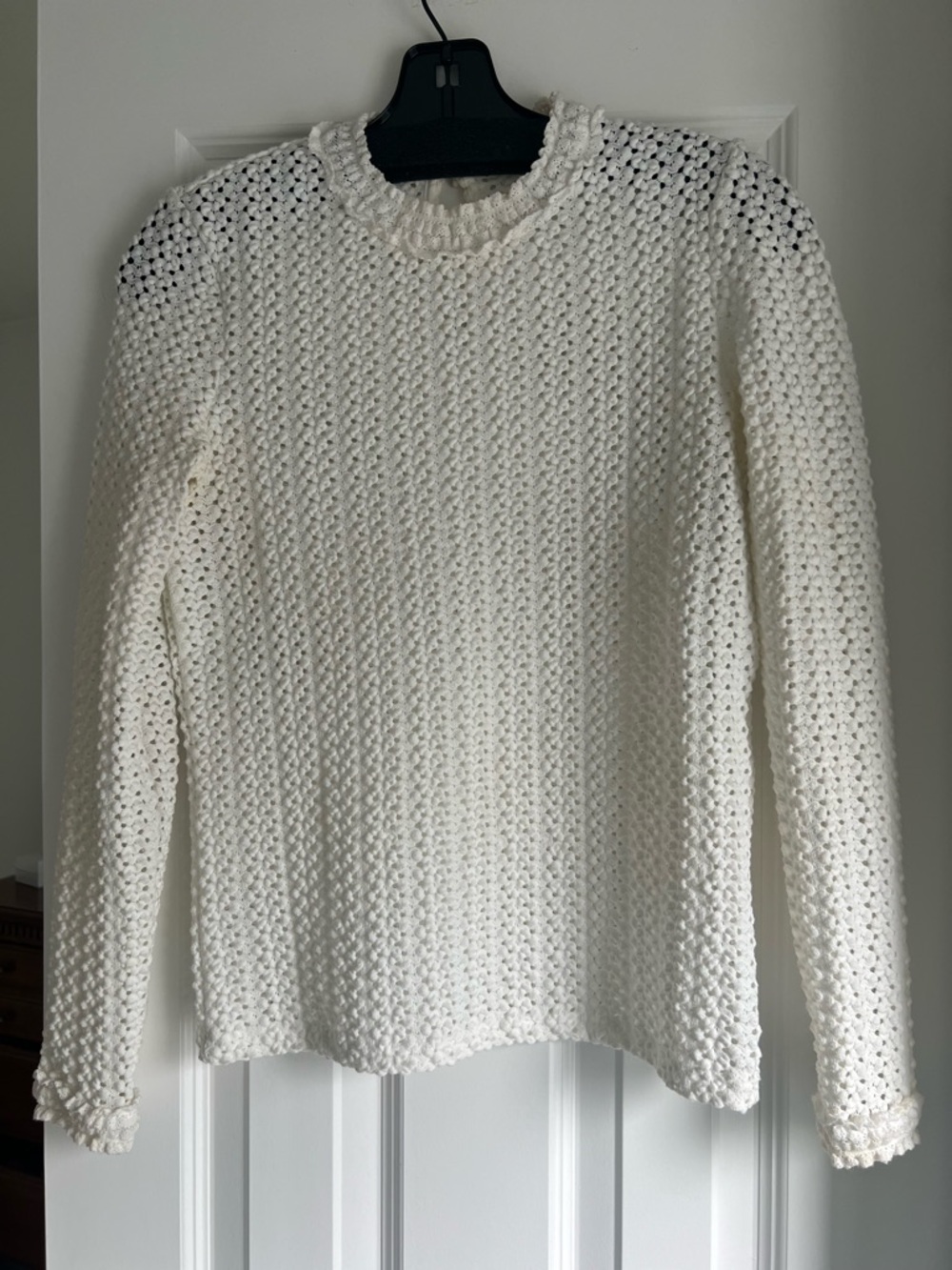 Maje Crochet Knit Top (1)